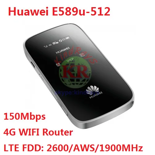 

Huawei E589U-512 4G LTE Mobile Pocket WiFi Hotspot 2600/AWS/1900MHz PK E5535 E5573