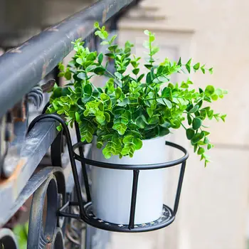

LanLan Hanging Type Stylish Iron Flowerpot Stand Home Office Balcony Decoration Gardening Accessories -25