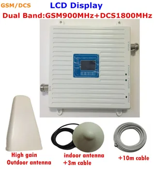 

FULL SET High Gain Dual Band GSM 3G 4G Cell Phone Signal Booster GSM 900mhz DCS 1800mhz Mobile Phone Signal Repeater Amplifier