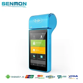 

SENMON Mobile Handheld Android Retail POS System with Receipt Printer MSR NFC RFID 4G WIFI