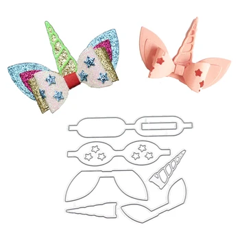 

Unicorn Heart Bow Bowknot Metal Cutting Dies Stencil For DIY Scrapbooking Album Decorative Cards Making