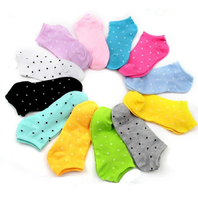5pair=10pcs Warm Comfortable Cotton Blends Girl Women's Socks Ankle Low  Socks Female Invisible Woman Socks