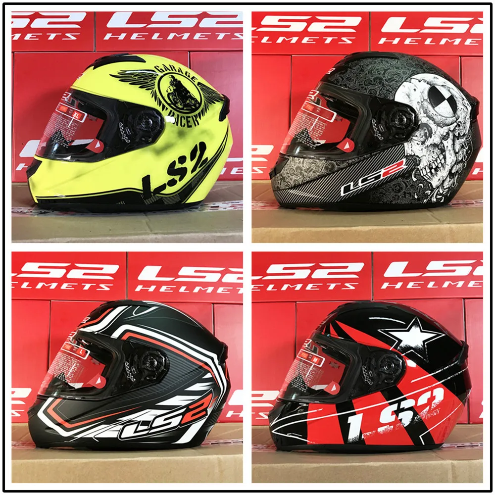 Мотоциклетные шлемы с полным лицом шлем Moto Kask Capacetes de Motociclista LS2 Шлемы Размер M L XL
