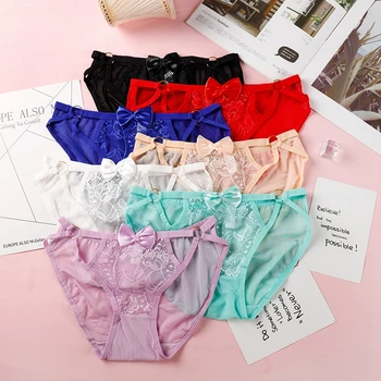 

Bikini Briefs Women Underwear Cotton Panties Ladies Low Rise Panty Sexy Female Intimates Lingerie Breathable Underpants C0035