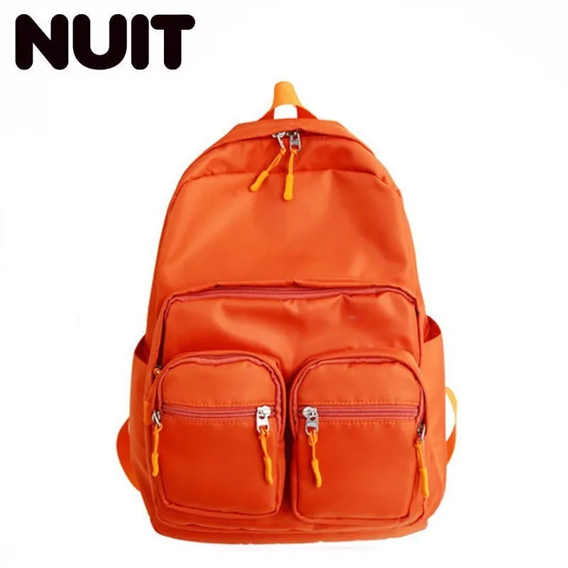 

Women Nylon Backpack Bagpack Pocket Travel Back Pack Bag Female Casual Leisure Backpack Preppy School Bagpack For Teenagers