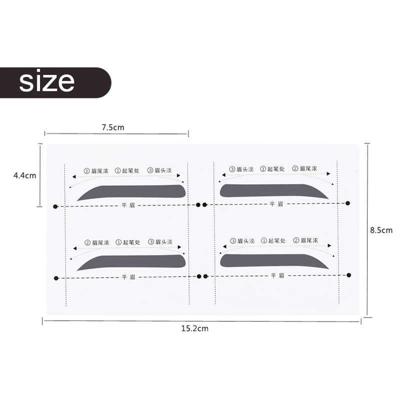 8 пар/упак. многоразовые для бровей трафареты шаблон наклейки макияж инструменты карточка для рисования бровей Шаблон инструмент Forma Sopracciglia