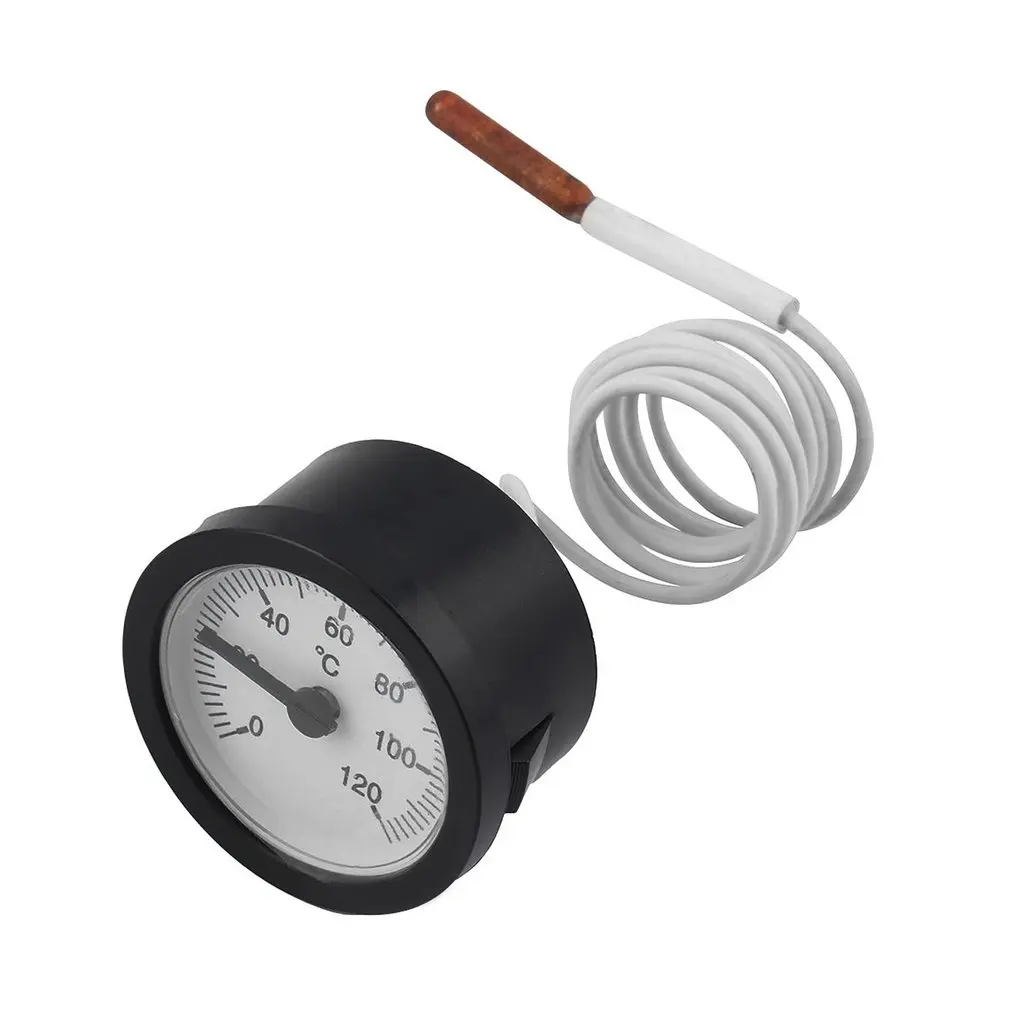 

TW-W53 Dial Thermometer Capillary Temperature Gauge 0-120C Water & Oil Meter Sensor Great Weather Station Tester Thermometer