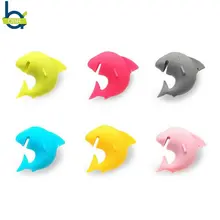 OBR 6 шт Акула вечерние Присоска на присоске бокал для вина силиконовая этикетка резиновый бокал для вина es распознаватель Маркер Держатель для чайного пакетика