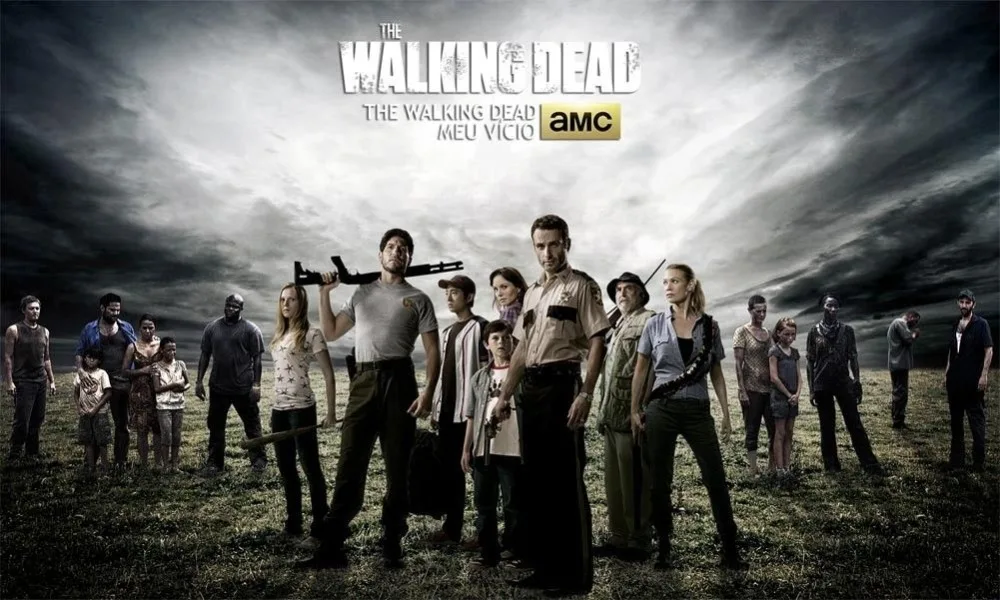 Home Decor The Walking Dead TV Zombie 1-Silk Art Poster Wall Sicker Decoration Gift