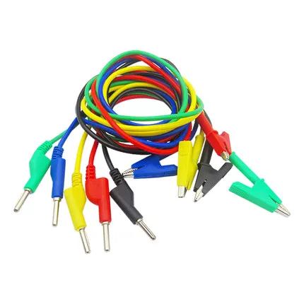 

Test Cable Double-Head A-B Clamp Line Banana Plug Alligator Clip High Voltage 1500v Test Line 1 Meter