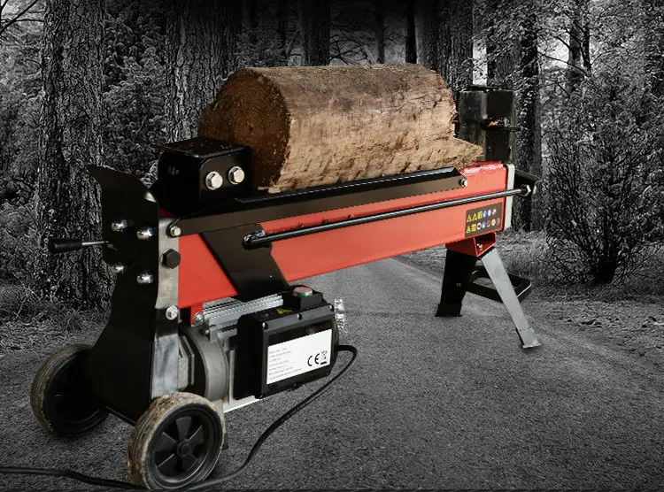 AC220V 2000 Вт 4 тонны 37 см Мобильная электро-гидравлическая машина для резки древесного сепаратора, древесная дробилка, оборудование для обработки деревьев