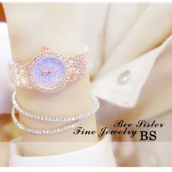 Lujo Completo Rhinestone Mujeres Relojes de Cuarzo Famosa Marca Elegante Relojes Damas Rhinestone Reloj de Pulsera Lujo Completo Rhinestone Mujeres Relojes de Cuarzo Famosa Marca Elegante Relojes Damas Rhinestone Reloj de Pulsera