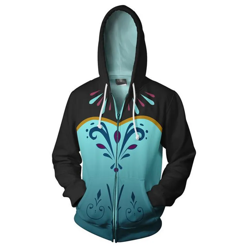 Fans Wear 3d Printed Frozen Sweatshirt King Cosplay Hooded Sweatshirts Men Hoodie