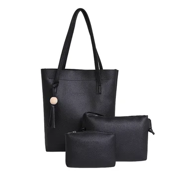 

3pcs/set Fashion PU Leather Women Handbag Tote Set Soft Leather Tassel Female Crossbody Shoulder Bag Bolsa Mujer Saco Feminino