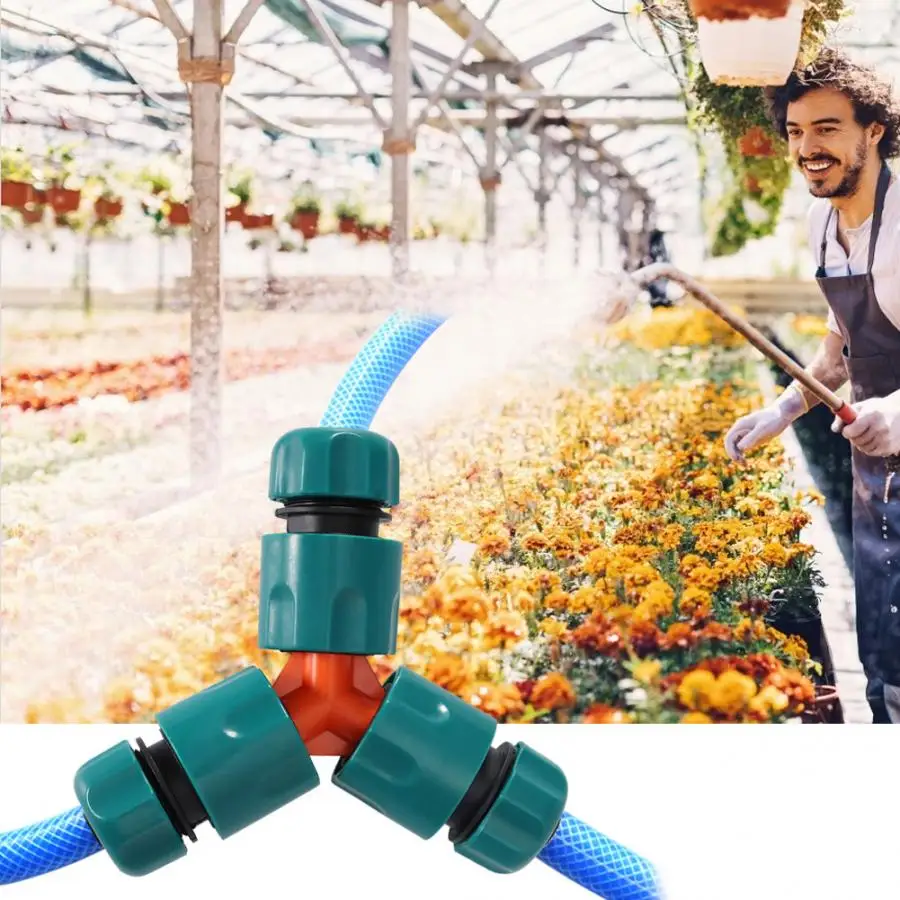 Y-образный 3 способ шланга соединитель сплиттер садовый делитель воды садовые инструменты и оборудование