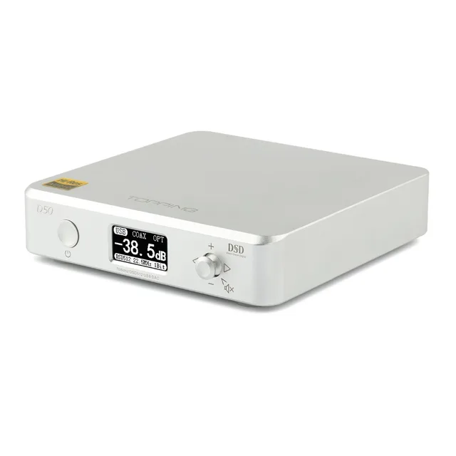 2018 TOPPING D50 MINI HIFI AUDIO Decoding ES9038Q2M *2 USB DAC XMOS XU208 DSD512 32Bit / 768Khz OPA1612