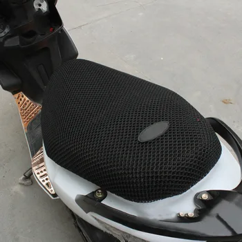 

New Breathable Summer Cool 3D Mesh Motorcycle Moped Motorbike Scooter Seat Covers Cushion Anti-Slip Waterproof XL