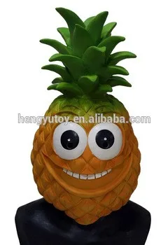 

New Genuine Novelty Latex Funny Fruit Costume Accessory Pineapple Mask