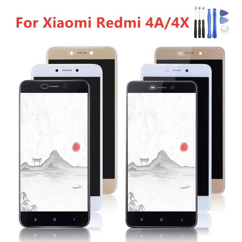 ЖК дисплей 5 0 дюйма для XIAOMI Redmi 4X 4A сменный дигитайзер сенсорного экрана с рамкой