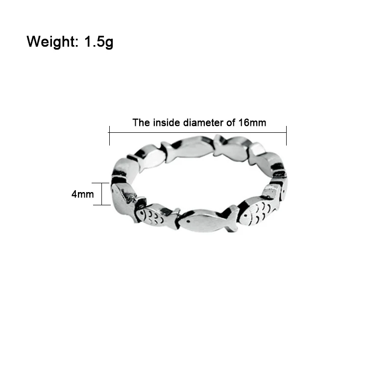 XIYANIKE 925 пробы серебро ручной работы Винтаж нежная рыба кольцо тренд ювелирные украшения аксессуары для женщин Свадебная пара