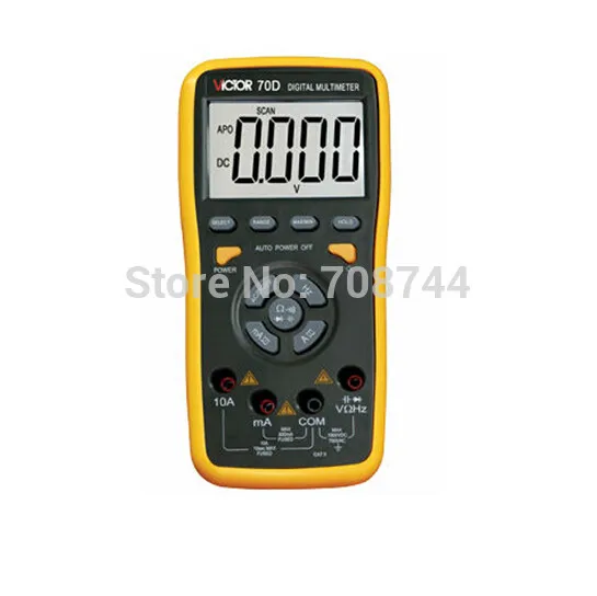 Цифровой мультиметр VICTOR VC70D 3 5/6 a емкость сопротивления 60000 мкФ|multimeter sale|ufs boxuf water |
