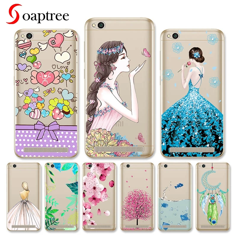 

Silicone Phone Cases for Xiaomi Redmi 5 Plus Case Cover Redmi 5A Case Transparent Soft Painted For Xiaomi Redmi 5 Redmi5 Cover