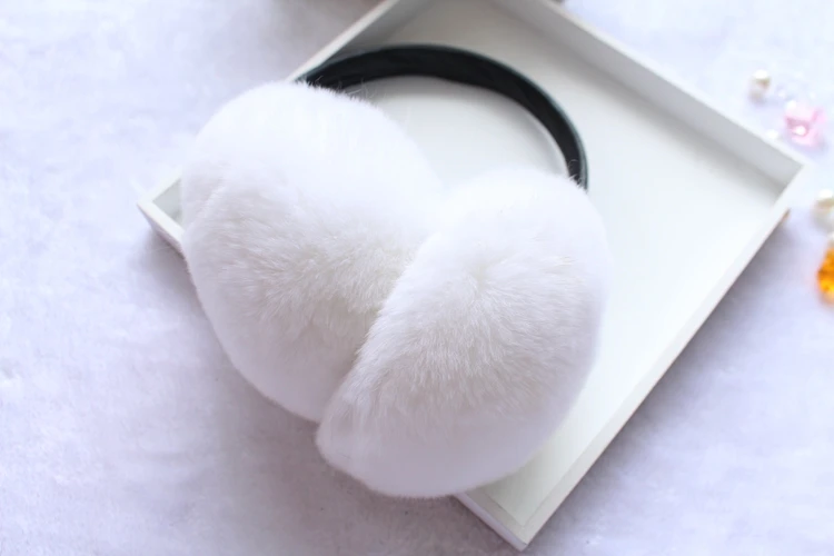 natural rex rabbit fur earmuffs (19)