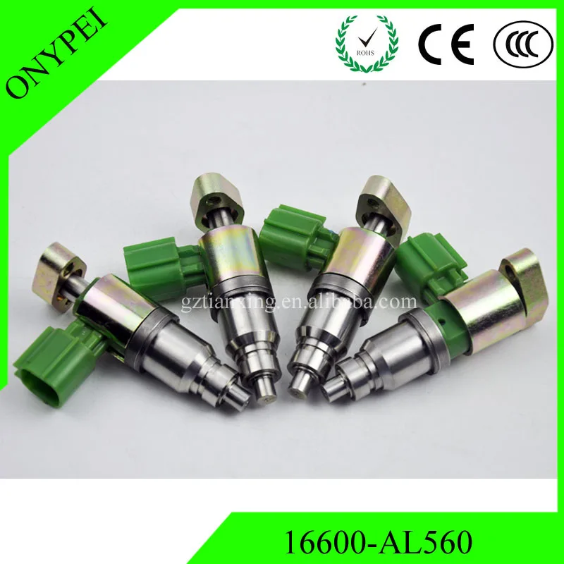 

4 pcs 16600 AL560 Fuel Injector Nozzle For Nissan Sentra Bluebird Sylphy Primera QR20 QR25 16600-AL560 JSD7-72 16600AL560
