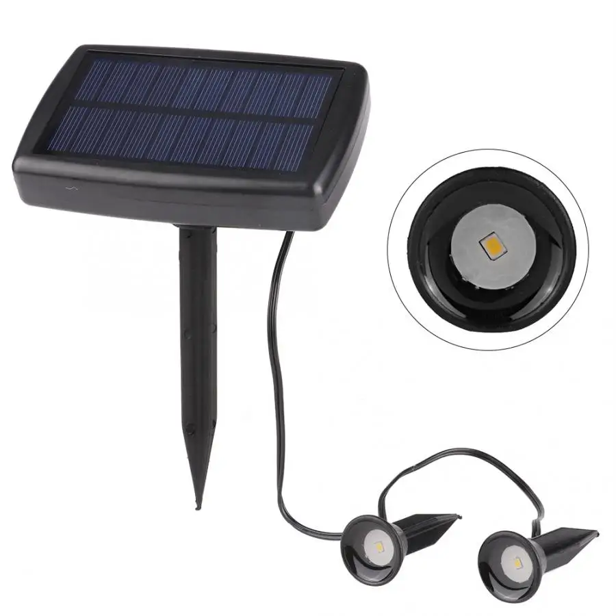 LED Durable Solar Panel Waterproof Lamp Outdoor Yard Villa Garden Lawn Decor Ground Lamp Light