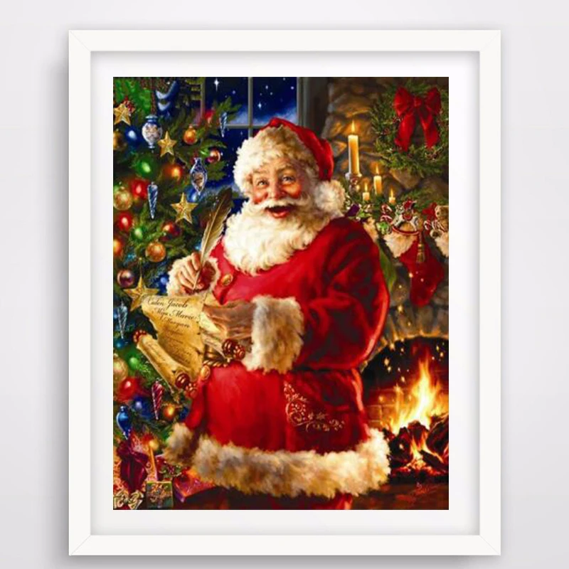 

Diamond Embroidery 5D square/round Diamond Painting Christmas Santa Claus Diamond Painting Cross Stitch Rhinestone Mosaic RS01