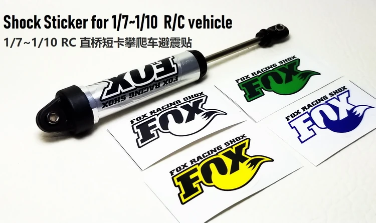 

4pcs Shock Decal for 1/7-1/10 RC Rock Crawler 1/10 traxxas udr HPI Truggy