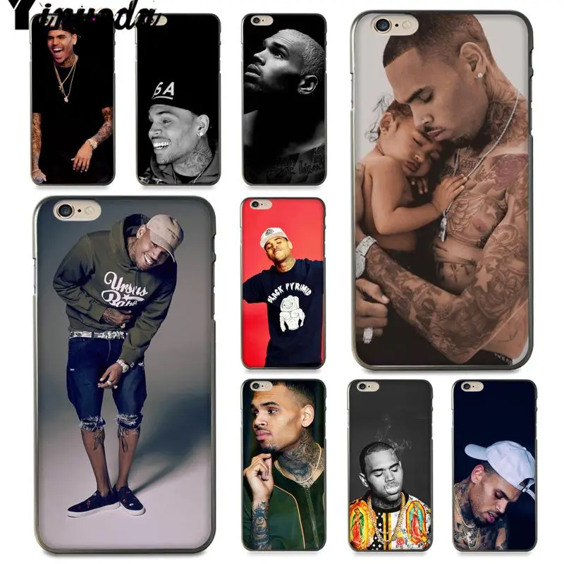 

Yinuoda For iphone 7 6 X Case Chris Brown xxl tattoo Painted Beautiful Phone Case for iPhone 7 6 X 8 6s Plus 5 5S SE XR XS XSMAX