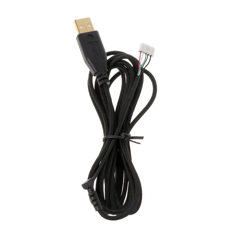 Позолоченный прочный нейлоновый плетеный кабель USB для мыши сменный провод Razer Naga