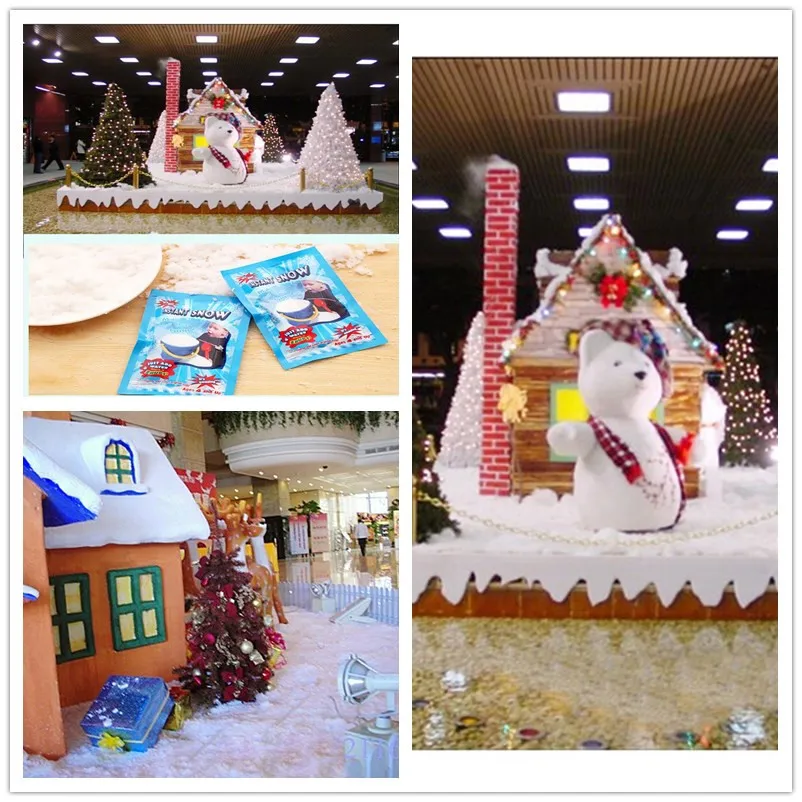 1/5/10PCS Artificial Snowflakes Fake Magic Instant Snow Festival Party