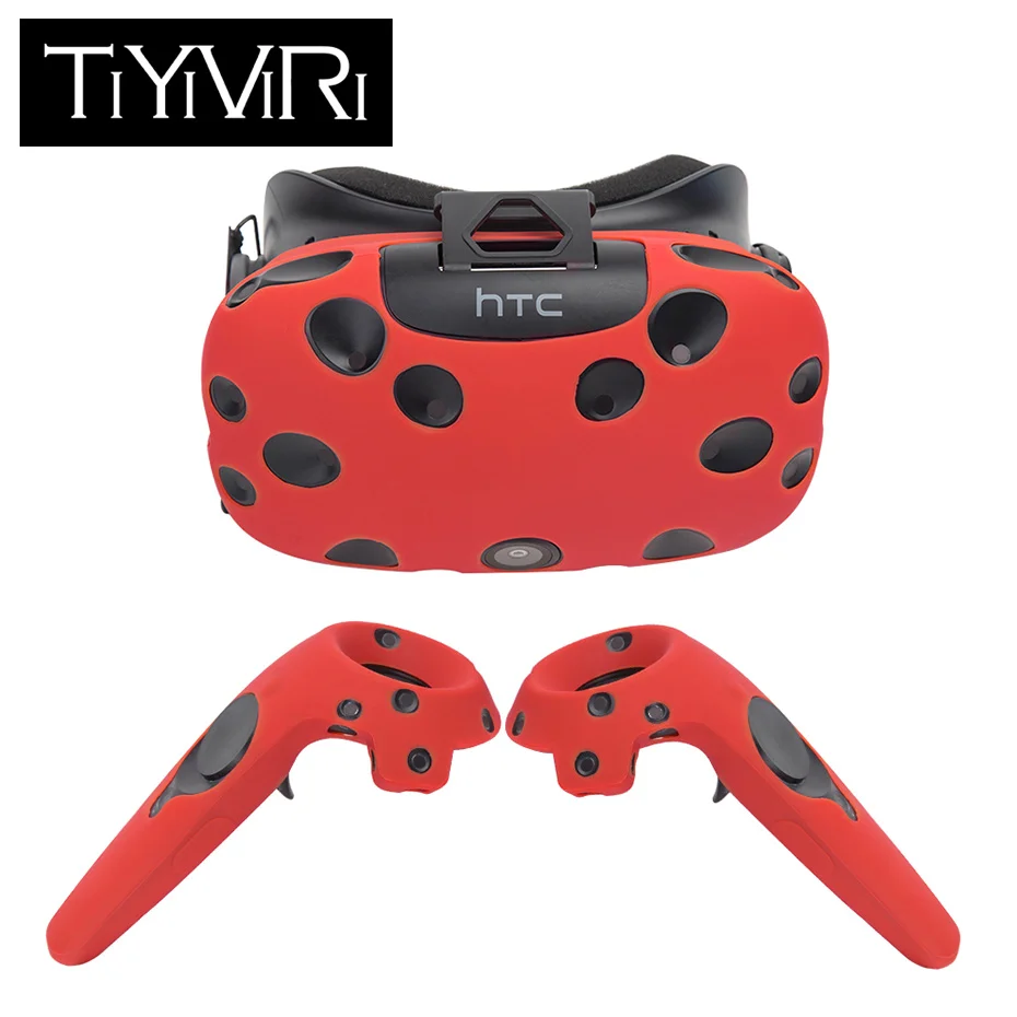 

Professional Controller Anti-collision Elastic Protective Cover Silicon Rubber Case for HTC Vive Headset VR Controllers Handle