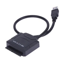 30cm Sata to USB 3.0 Adapter Cable Hard Disk Driver SSD 2.5inch HDD Converter for IOS Win7 Win8 Win10 XP