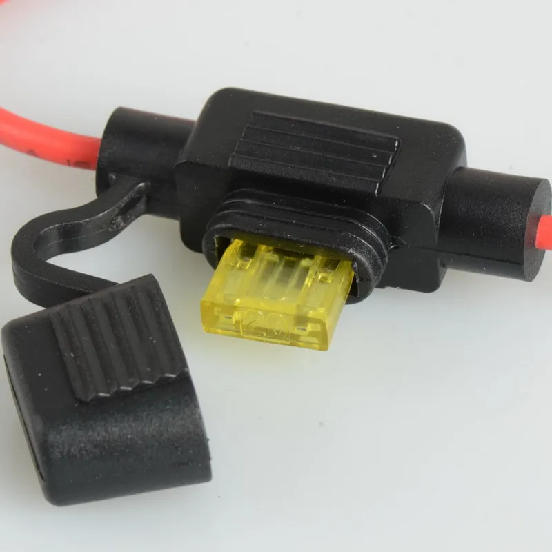 

1pcs In-Line Car Mini Blade Fuse Holder Waterproof 16AWG 15A 12V/24V/32V DC