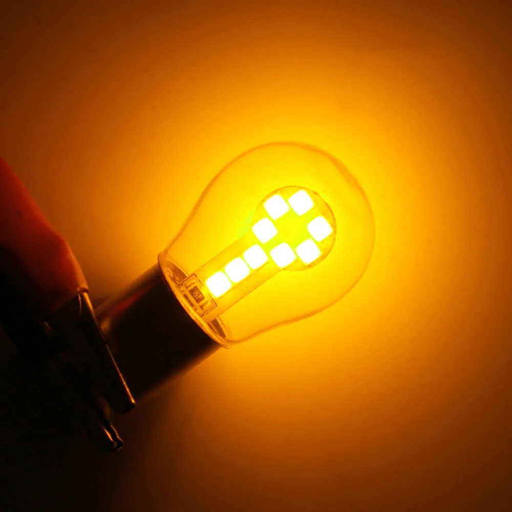 1 шт. 12 В 1156 BA15S BAY15D 1157 18 SMD 3030 светодиодная автомобильная лампа указателя поворота