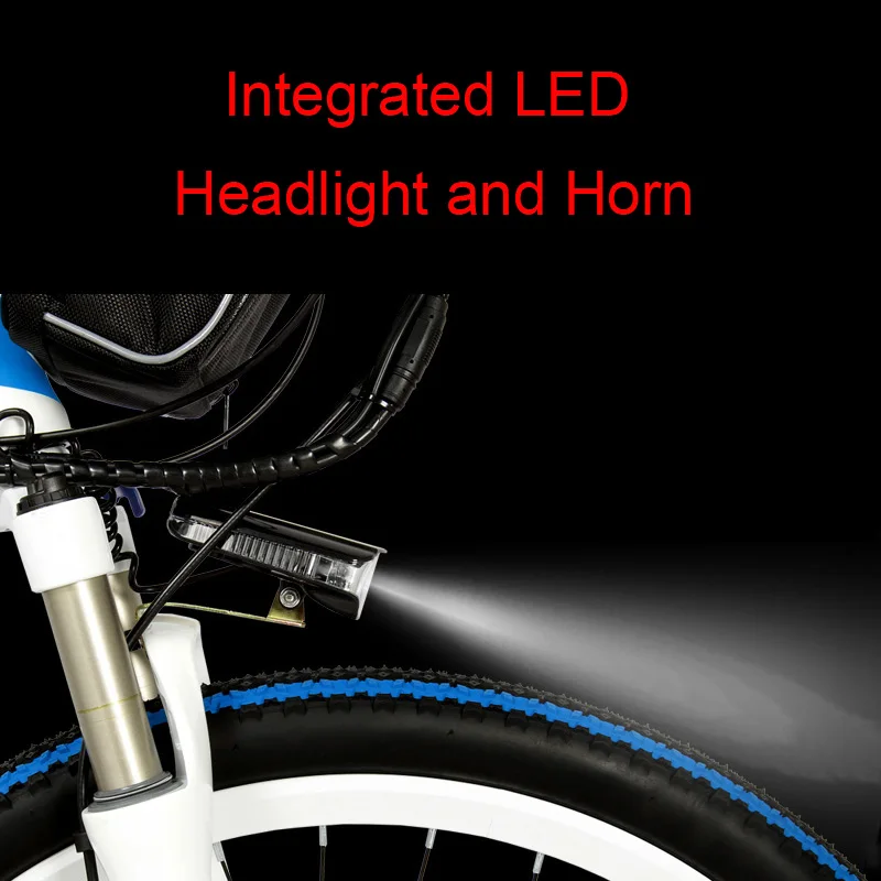 K660 Powerful Folding Electric Bike, 48V 240W Mountain Bike, Full Suspension, High-carbon Steel Frame, Disc Brake.