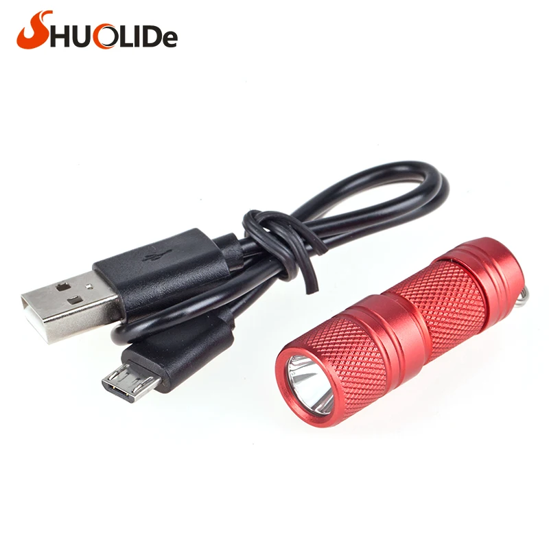 USB перезаряжаемый портативный водонепроницаемый легкий алюминиевый сплав супер