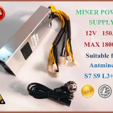 10x BTC LTC DASH Miner блок питания 1800 Вт PSU для ANTMINER S9 S9j S9i L3+ D3 T9+ E3 Z9 Mini Innosilicon A9 Baikal BK-X BK-G28