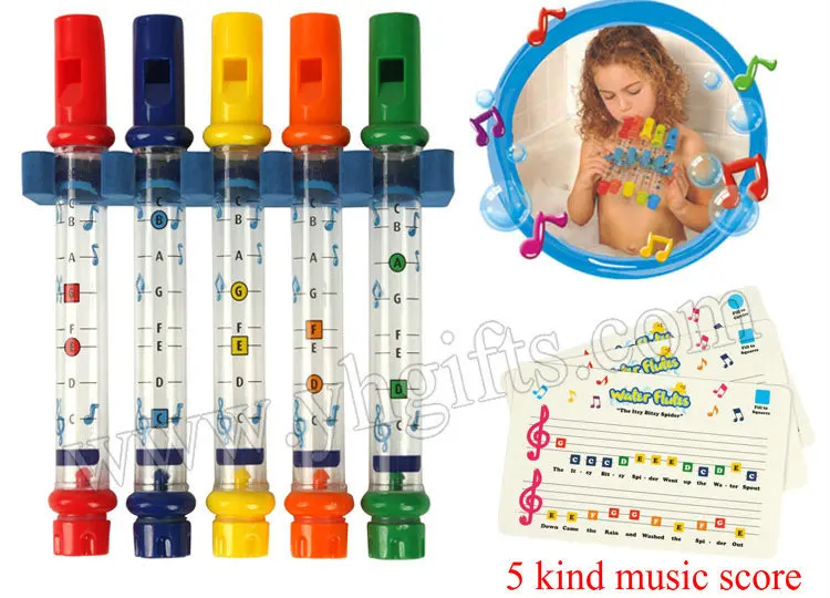 5PCS/1CARD/LOT.Water whistle Bath toys,Toy Musical Instrument,Sounding