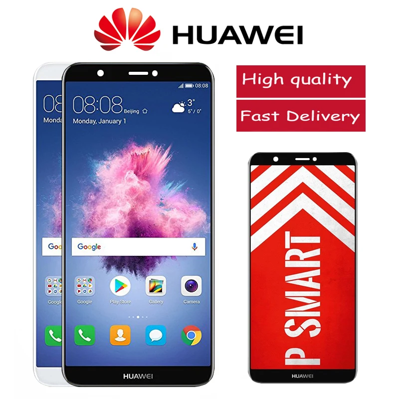 5 65 &quotОригинальный ЖК дисплей для HUAWEI P Smart FIG LX1 LX3 кодирующий преобразователь