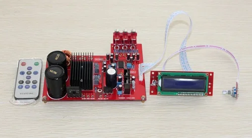 

With input selector switch 10000UF filter capacitor 15V10W 28V250W LC75342 TDA8950 remote control digital amplifier board