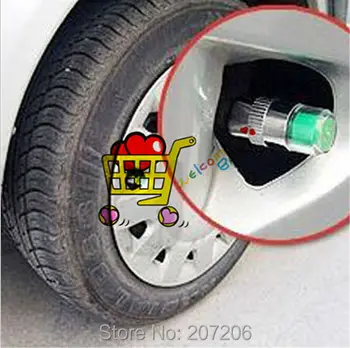 

ZUCZUG 8pcs Wheels Car Wireless Tire Pressure Monitoring System TPMS Car Valve Cap Pressure Indicator