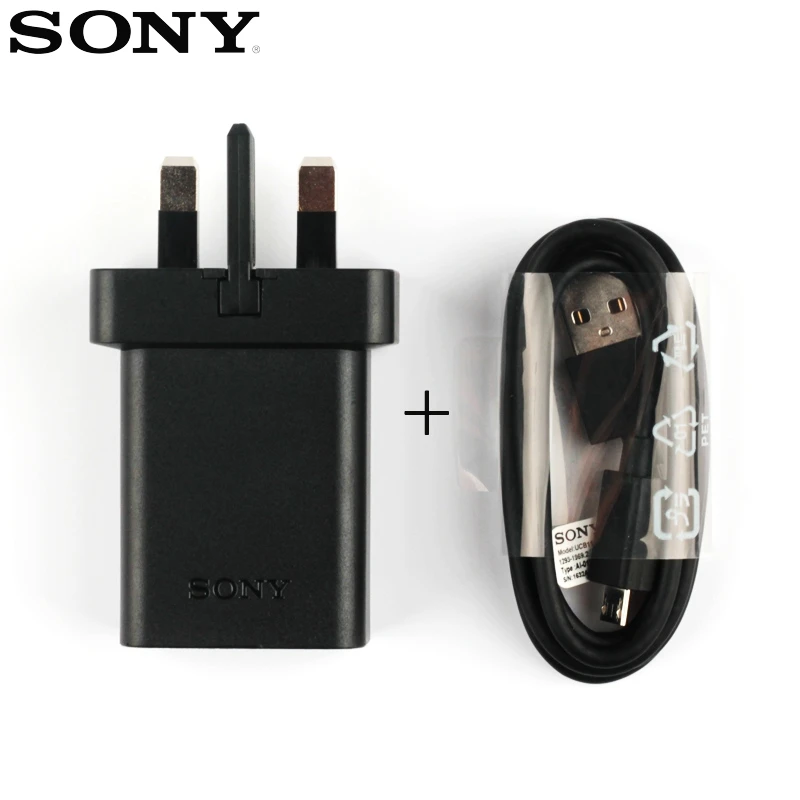 Адаптер SONY для быстрой зарядки UCH10 для SONY Xperia X Performance F5122 Z5 Compact - Тип штекера: UK-Adapter-Cable