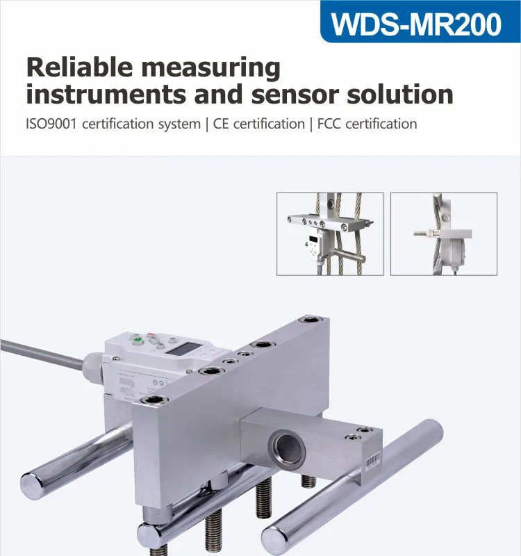 Стальной трос измерения натяжения WDS-MR200 подъемная система обнаружения веса/Elavator мульти-веревка регулятор нагрузки веса