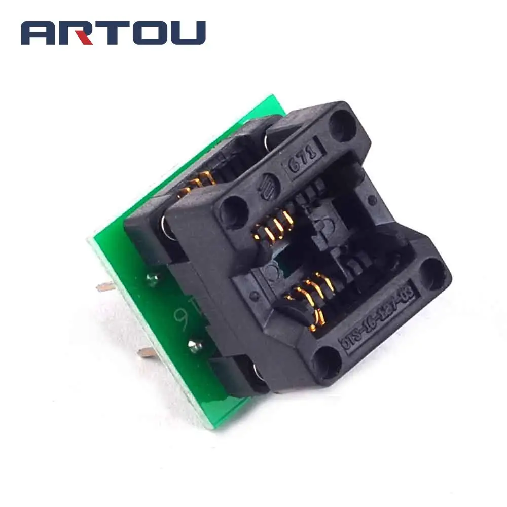 

SOIC8 SOP8 to DIP8 Wide-body Seat Wide 200mil Programmer Adapter Socket Blue