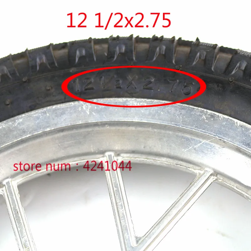 12 1/2x2 75 передние и задние колеса в сборе 1/2 х2 шин для бритвы Dirt Bike Rocket MX350 MX400 Mini