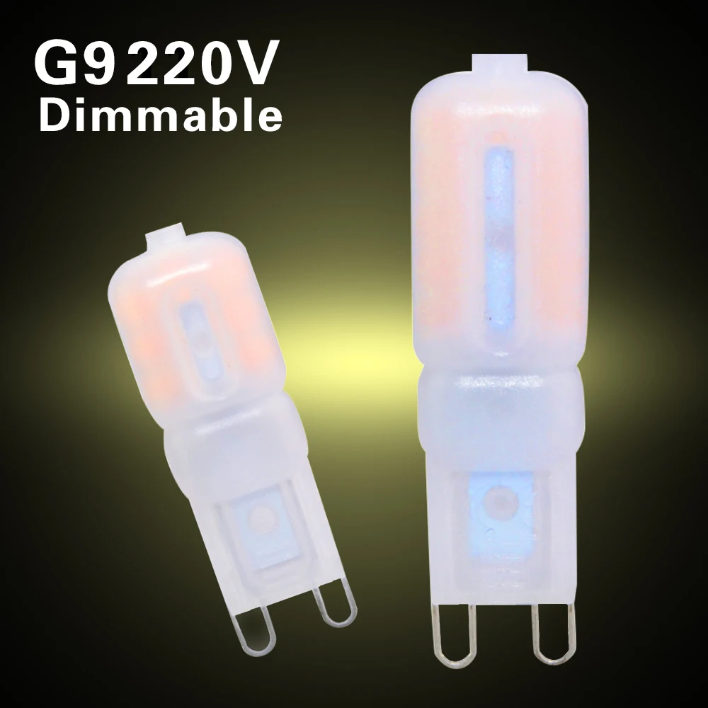 2835 G9 SMD LED лампы кукурузы 3 Вт 5 Вт прожектор лампы переменного тока 220 230 В 240 В Lamparas свет заменить 50/100 Вт галогенная лампа 6 шт./лот